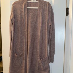 Madewell Women's Cardigan in Soft Brown/taupe/pink